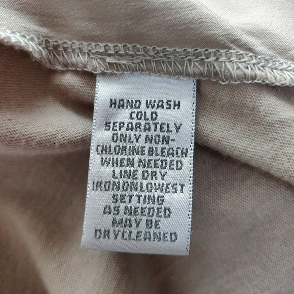 Chico's Silk Button Front Cardigan Size Large / 2 Champagne Tan Cotton Modal - Picture 8 of 8